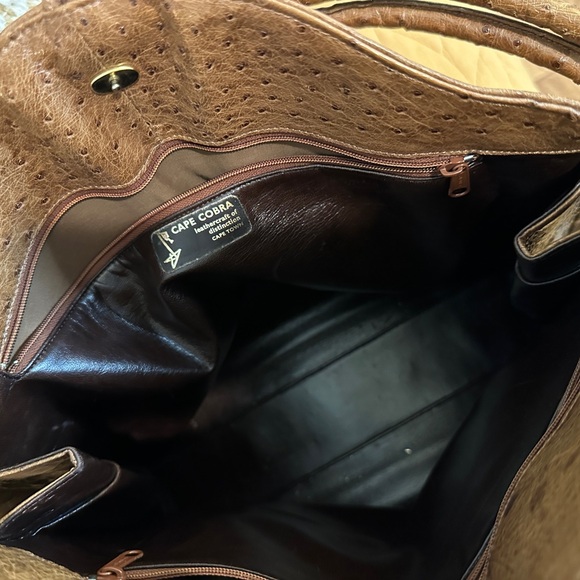 Cape Cobra Vintage Ostrich Leather bag - Capetown - Picture 5 of 5